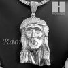 Hip Hop Jesus Pendant 16" Choker 18" Tennis 30" Miami Cuban Chain 26S - Raonhazae