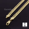 14K GOLD PLATED CONCAVE CUBAN NECKLACE CHAIN (6-10mm) w/ (8"/9"/24"/30"/36") - Raonhazae