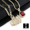 RUBY ALLAH PENDANT 24" 30" CUBAN LINK ROPE CUBAN NECKLACE SET D021 - Raonhazae