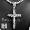 Hip Hop Cross Pendant 16" Choker 18" Tennis 30" Miami Cuban Chain 19S - Raonhazae