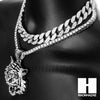 Hip Hop Silver Drake Tiger Miami Cuban Choker Tennis Chain Necklace BS - Raonhazae