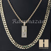 100 Dollar ROPE CHAIN DIAMOND CUT 30" CUBAN LINK CHAIN NECKLACE SS06G - Raonhazae