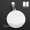 Mens Stainless steel Silver Last Supper Charm Round Pendant SS005 - Raonhazae