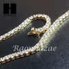 .925 STERLING SILVER TENNIS CHAIN DIAMOND CUT 24" 30" LINK CHOKER NECKLACE L02 - Raonhazae