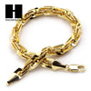 NEW 14k Gold Finish 8mm MIGOS DIGITAL ROPE Chain Necklace Bracelet Various SetA - Raonhazae