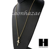 Sterling Silver .925 AAA Lab Diamond ANKH Cross 2.5mm Moon Chain SS011 - Raonhazae