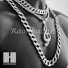 Hip Hop G clef Pendant 16" Choker 18" Tennis 30" Miami Cuban Chain 20S - Raonhazae