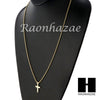 Sterling Silver .925 Christian Micro Cross w/ 2.5mm Moon Chain SS014 - Raonhazae