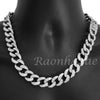 Quavo 14k Silver 16mm 16"- 30" Miami Cuban Link Choker Chain Necklace - Raonhazae