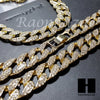 14k Gold PT 15mm 8.5" - 36" Miami Cuban Choker Chain Necklace Bracelet - Raonhazae