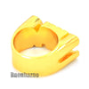 HIP HOP FASHION SOLID CHUNKY SWAG SWAGGER GOLD PLATED RING N001G - Raonhazae
