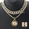 14K GOLD PT FREEMASON ROUND MIAMI CUBAN 16"~30" CHOKER TENNIS CHAIN S34 - Raonhazae