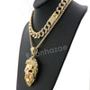 Hip Hop Quavo FEROCIOUS LION Miami Cuban Choker Tennis Chain Necklace L24 - Raonhazae