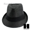 MEN WOMEN SUMMER BEACH PANAMA STRAW FEDORA TRILBY CUBAN BLACK HAT F002 - Raonhazae