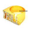 HIP HOP FASHION SOLID SWAG TRILL ENTERTAINMENT GOLD PLATED RING N007G - Raonhazae