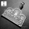 Mens Stainless steel Silver Last Supper Charm Pendant SS006 - Raonhazae