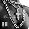 Hip Hop Cross Pendant 16" Choker 18" Tennis 30" Miami Cuban Chain 15S - Raonhazae