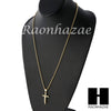 Sterling Silver .925 Christian Crucifix Cross w/ 2.5mm Moon Chain SS015 - Raonhazae