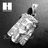 Mens Hip Hop Stainless steel Silver Jesus Face Pendant SS003 - Raonhazae