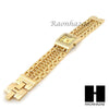 Women Swarovski Gold Filled Varsales Luxury CZ Stone Cuban Link Chain Watch G227 - Raonhazae