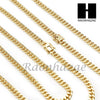 14k Gold Finish Heavy 6mm Miami Cuban Link Chain Necklace Bracelet Various Set Z - Raonhazae