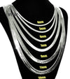 NEW Herringbone .925 Silver Plated 4 to14mm wide 20" 24" 30" Chain Necklace - Raonhazae