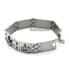 STAINLESS STEEL SILVER MUSLIM ALLAH MUHAMMAD BRACELET STB115S - Raonhazae