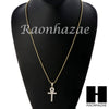 Sterling Silver .925 AAA Lab Diamond ANKH Cross 2.5mm Moon Chain SS011 - Raonhazae