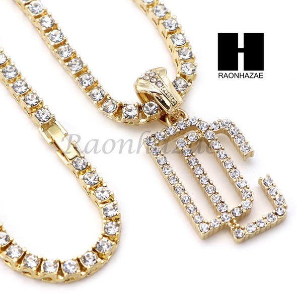 14K GOLD PT DREAM CHASERS MIAMI CUBAN 16"~30" CHOKER TENNIS CHAIN S029 - Raonhazae