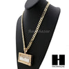 MENS L LAST SUPPER PENDANT & DIAMOND CUT CUBAN LINK CHAIN NECKLACE NN55 - Raonhazae