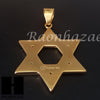 316L Stainless steel Gold 6 Point Star Pendant Miami Cuban SS034 - Raonhazae