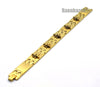 STAINLESS STEEL GOLD TONE MINI MICRO ANGEL BRACELET STB111G - Raonhazae