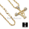 21 SAVAGE LIFTING CHARM DIAMOND CUT 30" CUBAN CHAIN NECKLACE SET G18 - Raonhazae