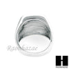 MEN RING 316L STAINLESS STEEL WHITE GOLD CZ BLING RING SIZE 8-12 SR012S - Raonhazae