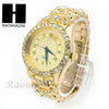 Men Techno Pave Lil Wayne Hip Hop Lab Diamond14K Gold Watch 197GD - Raonhazae