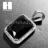 Mens 316L Stainless steel Silver Black Onyx Mini Pendant SS013 - Raonhazae
