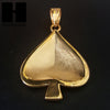 Las Vegas 316L Stainless steel Gold Spade Ace A Pendant Miami Cuban SS028 - Raonhazae