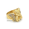 NEW MENS BIG CHUNKY GOLD MICRO MINI ANGEL RING KR012G - Raonhazae