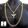 21 SAVAGE ANGEL CHARM 16"-30" TENNIS CHAIN 30" CUBAN CHAIN NECKLACE G18 - Raonhazae