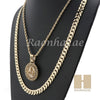 ALLAH ROUND ROPE CHAIN DIAMOND CUT 30" CUBAN LINK CHAIN NECKLACE S013 - Raonhazae