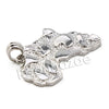 Mens Hip Hop Rhodium Plated Nugget Pendant w/ 24" Miami Cuban Chain B16S - Raonhazae