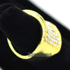 MENS HIP HOP RAPPER CHUNKY PAVE 14K GOLD PLATED RING SIZE 7 - 12 N010G - Raonhazae