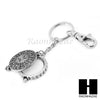 Silver 5X Magnifying Glass Round Filigree Key Chain Pendant Chain Necklace Set SJ3S - Raonhazae