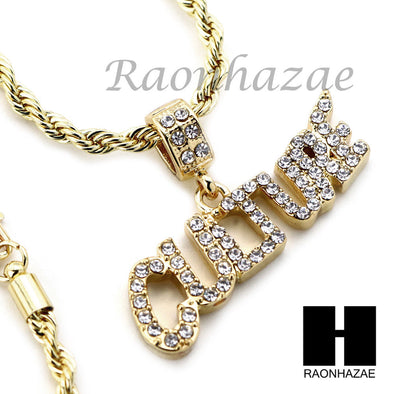 MIGOS CULTURE 2 CHARM DIAMOND CUT 30" CUBAN CHAIN NECKLACE SET G22 - Raonhazae