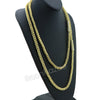 14K Gold Finish Migos 6mm 24" 30" Heavy Magnetic Franco Chain Necklace Set S01 - Raonhazae