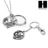 5X Magnifying Glass Starfish Seahorse Key Chain Pendant Chain Necklace Set SJ5S - Raonhazae