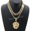 Hip Hop Quavo LION Miami Cuban Choker Chain Tennis Necklace L43 - Raonhazae