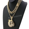 Hip Hop Quavo BULLDOG Miami Cuban Choker Chain Tennis Necklace L04 - Raonhazae