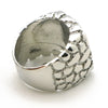 HIP HOP SOLID "FREE MASON COBBLESTONE" WHITE GOLD PLATED RING BK006G - Raonhazae