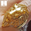 MENS 316L STAINLESS STEEL LION KING FACE GOLD SILVER TONE RING 8-12 SG036 - Raonhazae